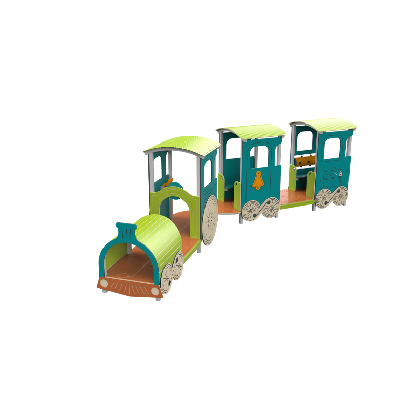Psagot Playgrounds Thomas L - HDPE play train with climbing and crawling for ages 2-5