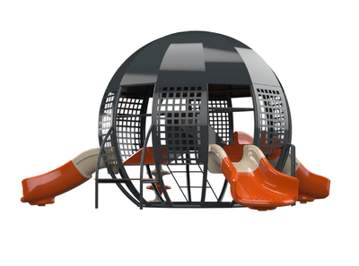 Psagot Playgrounds Lil Bubble - spherical toddler play structure with 3 slides for ages 2-5