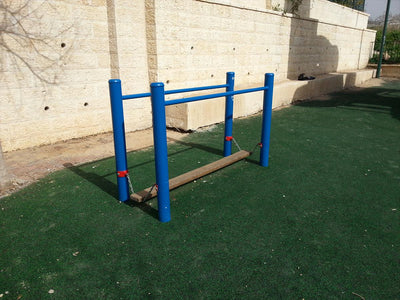 Psagot Playgrounds Acorn - stable beam seat and support frame detail