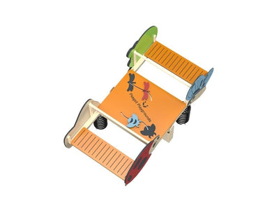 Psagot Playgrounds Butterflies Spring - butterfly and beetle figure detail