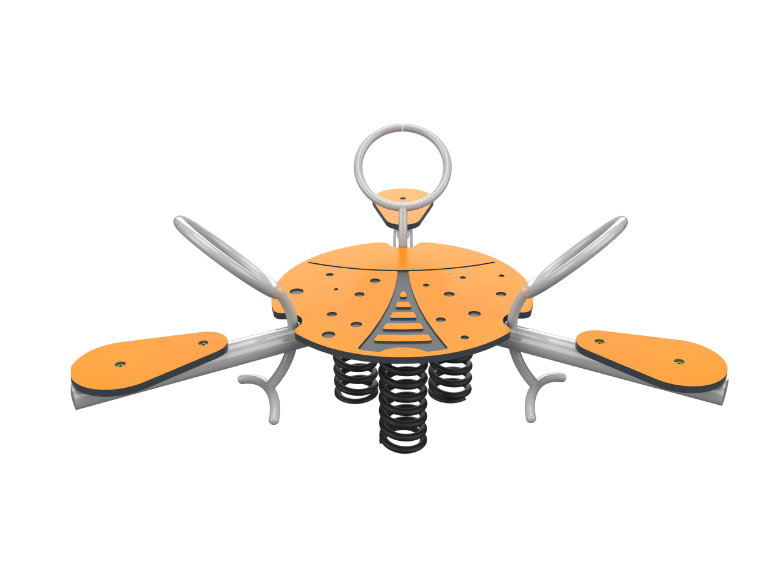 Psagot Playgrounds 3-Kid Beetle - spring mechanism side view