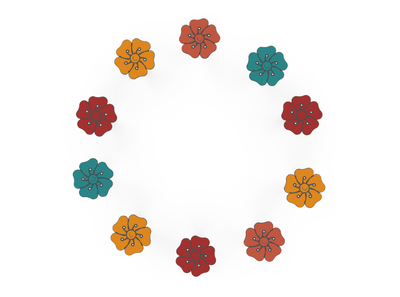 Psagot Playgrounds HDPE Flower Stepping Pods - additional view 4