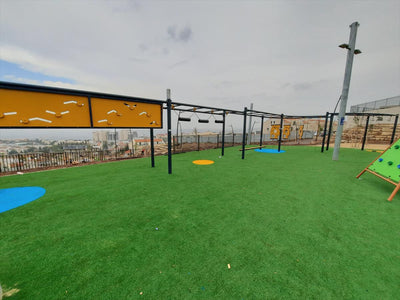 Psagot Playgrounds Modular Ninja Track A - obstacle transitions and passage elements