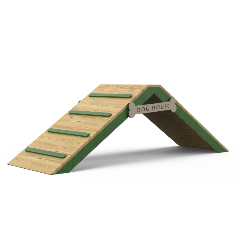 Psagot Playgrounds Climbing House - Dog Play - double climbing ramp for dog agility training