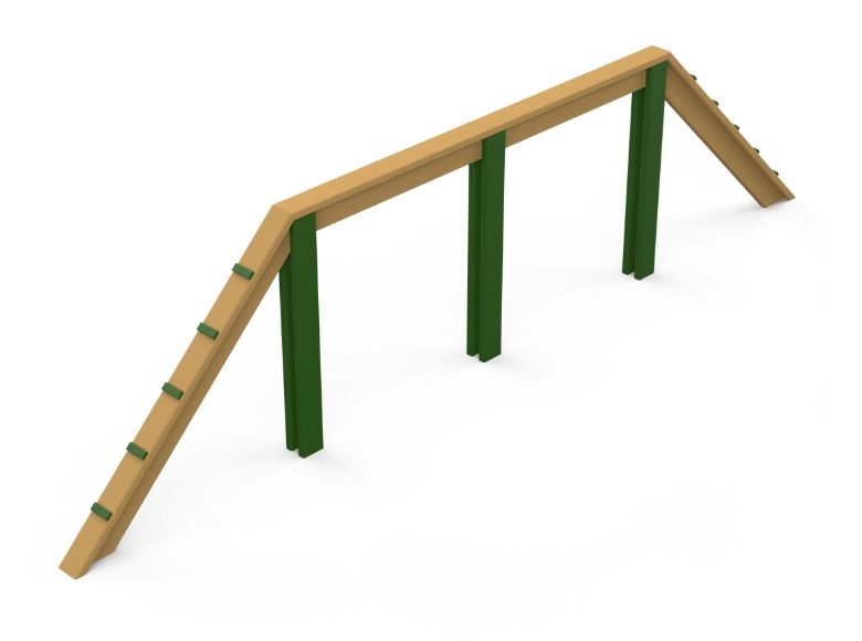 Psagot Playgrounds Extreme Balance Beam - Dog Play - three-stage balance beam for advanced dog training