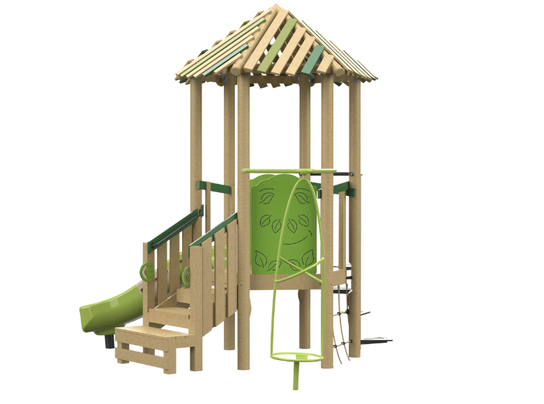 Psagot Playgrounds Tinto - alternate angle showing climbing element