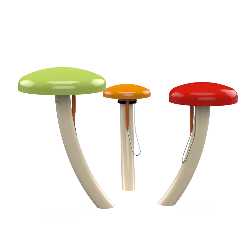 Psagot Playgrounds Mushroom Bells - colorful bass bells shaped like mushrooms