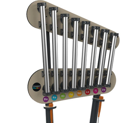 Psagot Playgrounds Monophone - selected note elements and HDPE frame detail