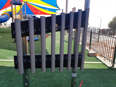 Psagot Playgrounds Monophone - close-up of tuned note surfaces