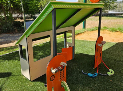 Psagot Playgrounds Junior Gas Station - close-up of play elements