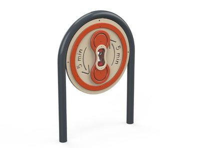 Psagot Playgrounds Ninja Hourglass - HDPE hourglass and time display panel detail