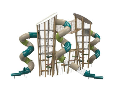 Psagot Playgrounds Acacia C2 - alternate angle showing elevated bridges