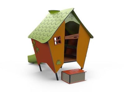 Psagot Playgrounds Auntie's House - slide exit and side view