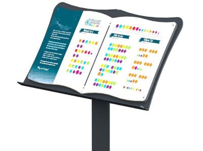Psagot Playgrounds Notes Sign - color-to-note reference chart detail
