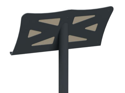 Psagot Playgrounds Notes Sign - song instructions with colored note sequences