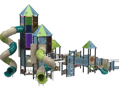 Psagot Playgrounds Las Vegas D - tower roofs and bridge connections detail