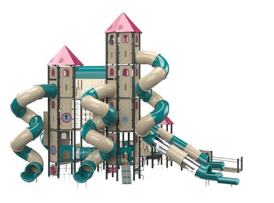 Psagot Playgrounds Springfield B Commercial Playground - Detail view of play elements