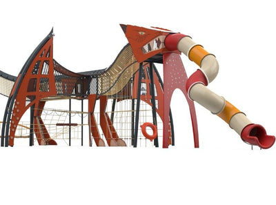 Psagot Playgrounds Dragon D - elevated observation points and play areas