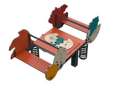 Psagot Playgrounds Dragon Spring - interactive sliding dragon egg feature