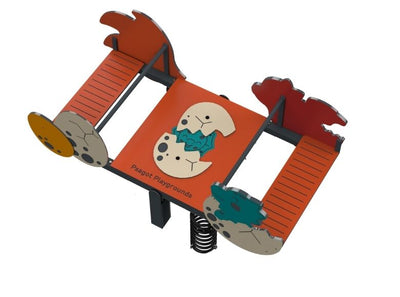 Psagot Playgrounds Dragon Spring - spring mechanism and rider seating