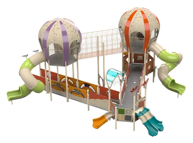 Psagot Playgrounds Balloons NT 3 - fully accessible balloon-themed inclusive play system