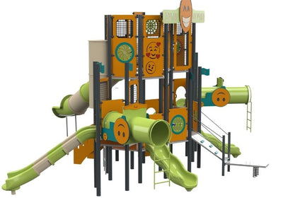 Psagot Playgrounds Richmond D Commercial Playground - Overhead layout view