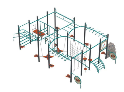 Psagot Playgrounds Messi - monkey bars, grip rings, and climbing stations detail