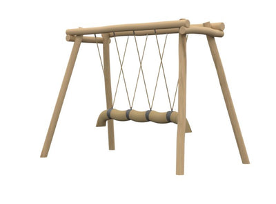 Psagot Playgrounds Mini Rope Swing Robinia - cable seat and handrail detail