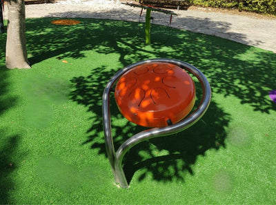 Psagot Playgrounds Melody Drum - children tapping tongues to create melodies