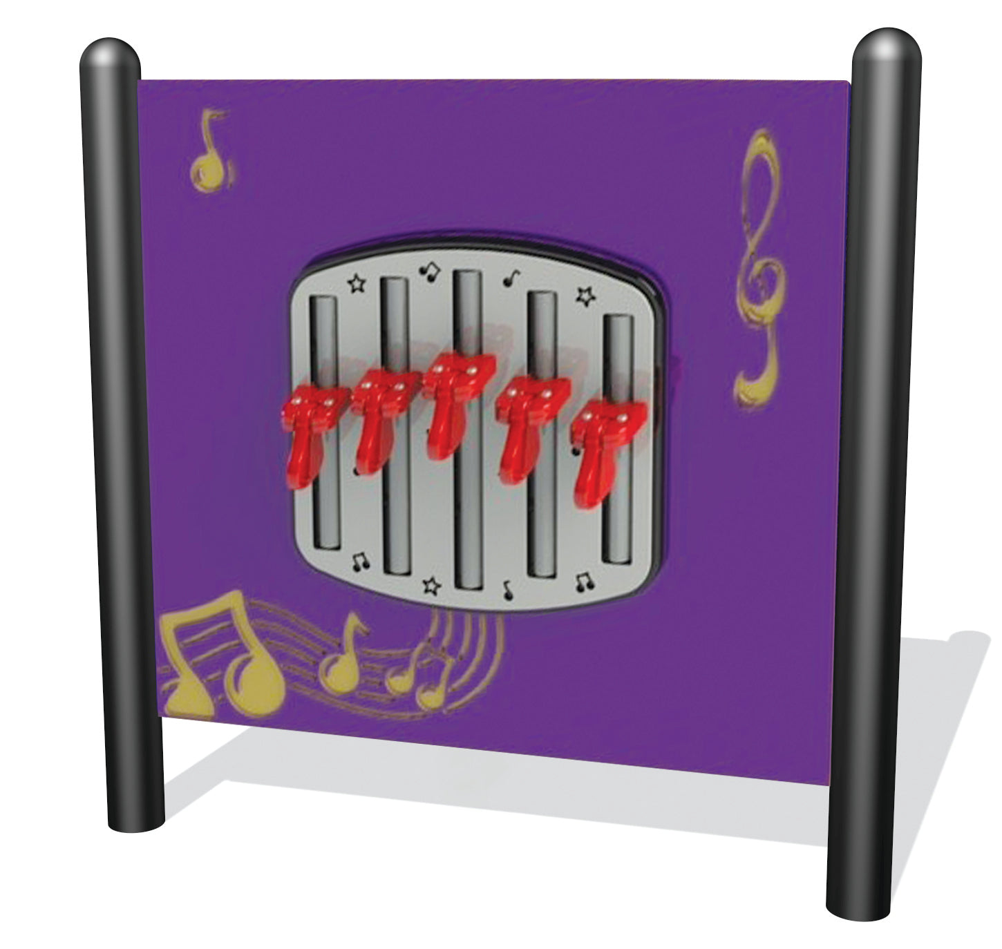 Freestanding Musical Chimes Play Panel