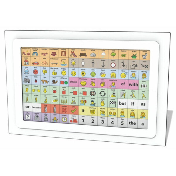 Sports Play Communication Panel 922-234, a playground communication board with picture symbols