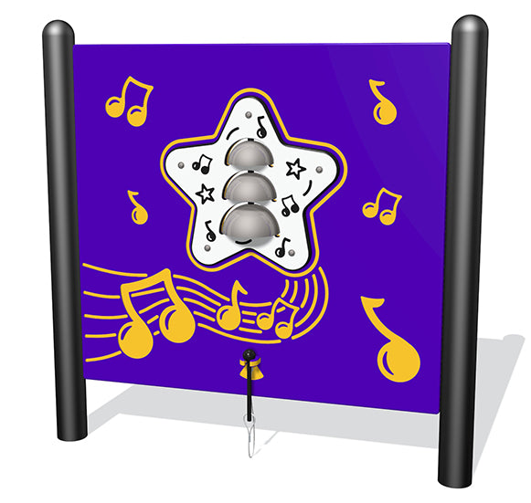 Freestanding Musical Bells Play Panel