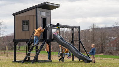 The Cottage Naturalist Vinyl Swing Set - King Swings
