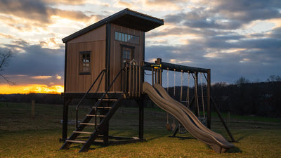 The Cottage Naturalist Vinyl Swing Set - King Swings