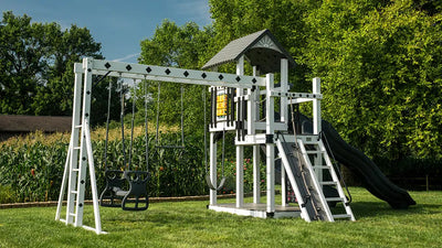 Treasure Cove Vinyl Swing Set - King Swings