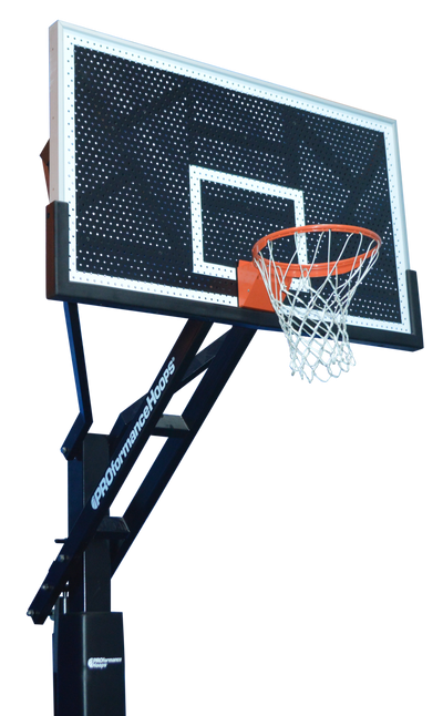 PROview 672 DX in-ground basketball hoop with perforated aluminum backboard