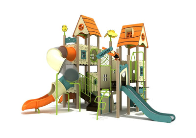 Playground Equipment Red Mulberry Canopy Quest Play Structure