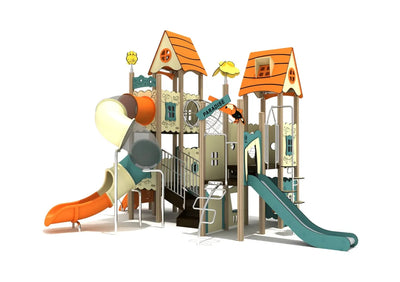 Playground Equipment Red Mulberry Canopy Quest Play Structure