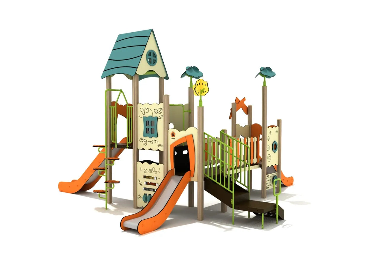 Playground Equipment Iron Oak Canopy Quest Play Structure