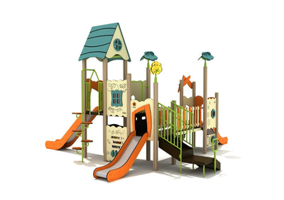 Playground Equipment Iron Oak Canopy Quest Play Structure