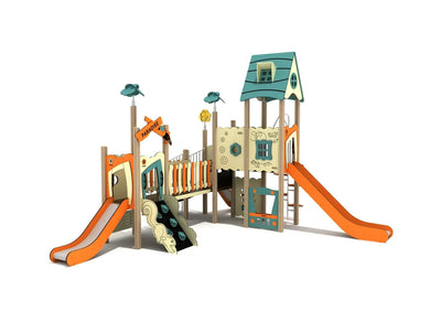 Playground Equipment Iron Oak Canopy Quest Play Structure