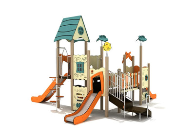 Playground Equipment Iron Oak Canopy Quest Play Structure
