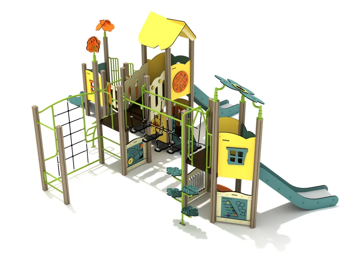 Playground Equipment Pecan Hickory Canopy Quest Play Structure