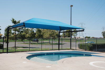 Superior Shade hanging cantilever shade structure