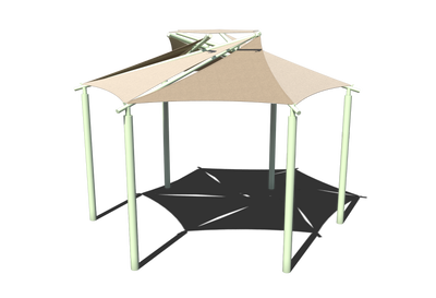 Superior Shade Hexagon Pinwheel Sail