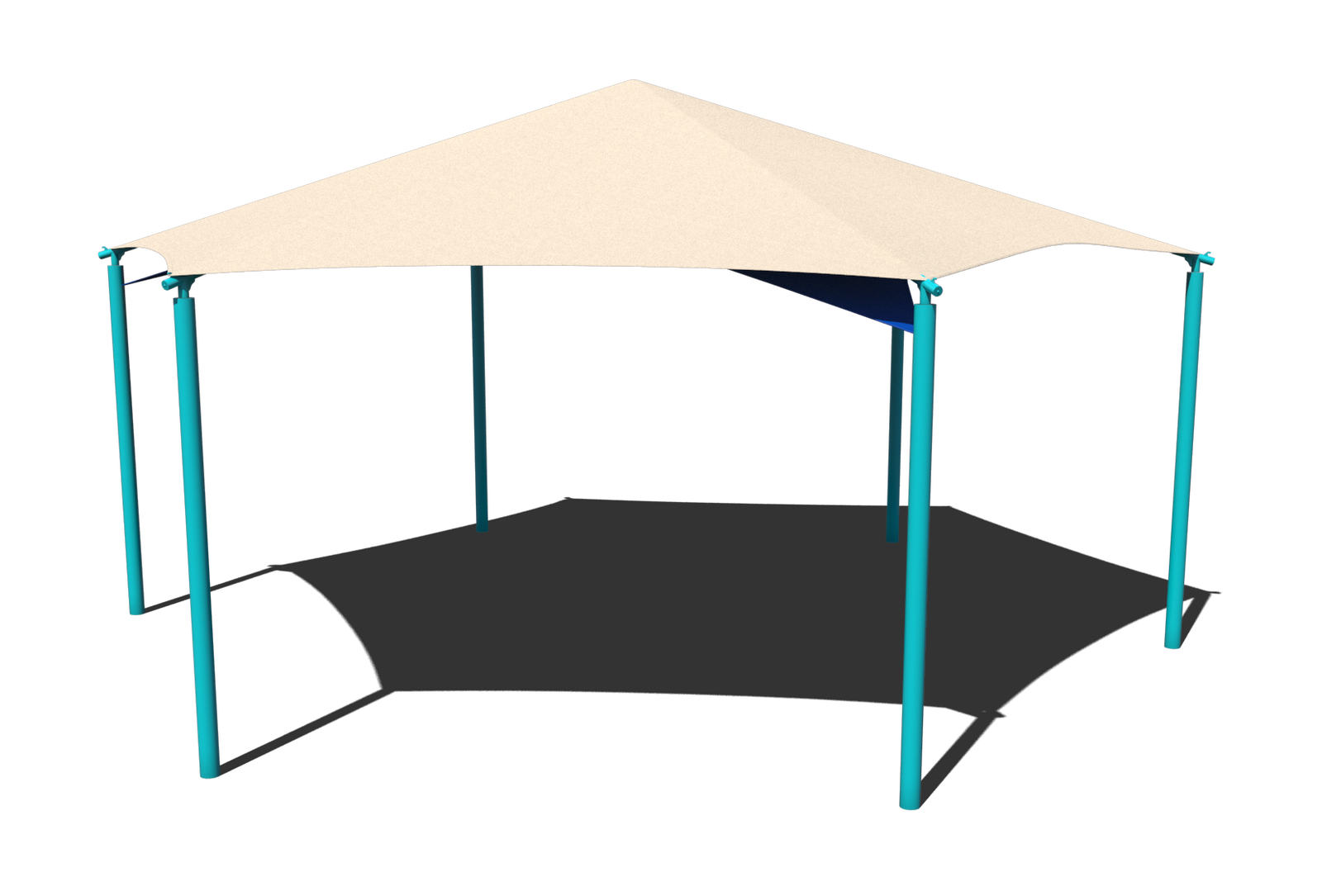 Superior Shade Hexagon Sand Dollar Sail