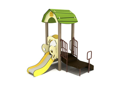 Playground Equipment Peach Oak Canopy Quest Play Structure