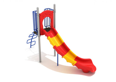 Playground-Equipment-5-Foot-Slide-with-Snake-Climber-Front