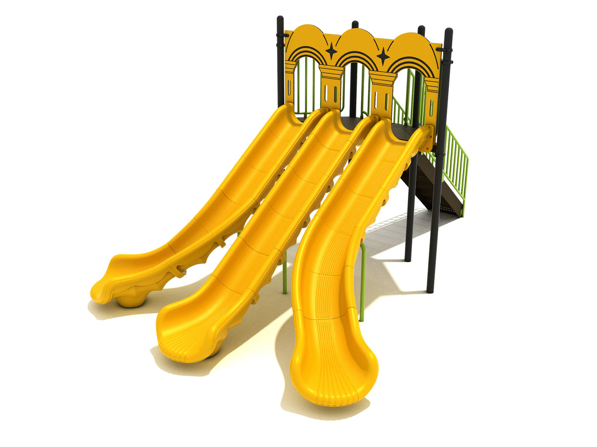 Playground-Equipment-6-Foot-Triple-Sectional-Split-Slide