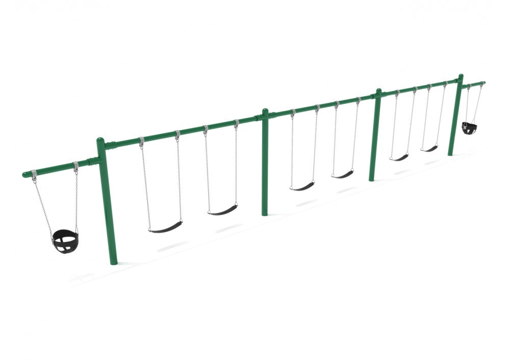Playground-Equipment-7-8th-Feet-High-Elite-Cantilever-Swing-3-Bays-2-Cantilevers